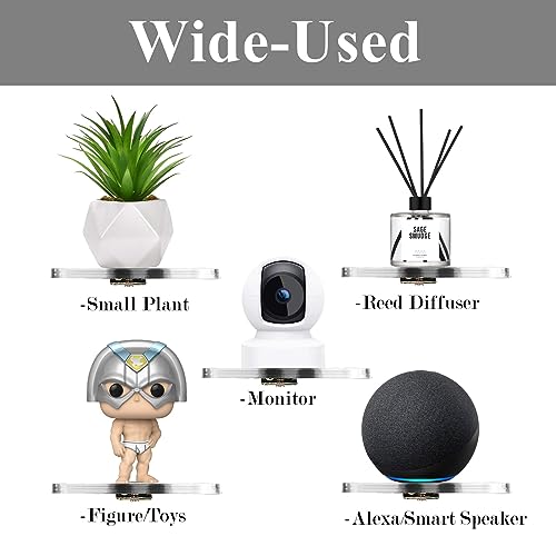 Z-metnal-Small-Flationg-Shelf-4-Mini-Clear-Shelves-Arylic-Shelves-Invisible-Ledge-Display-Shelves-for-Smart-Speaker-Action-Figures-Storage-Decoration-Wall-Mounted-Clear-5-Pcs