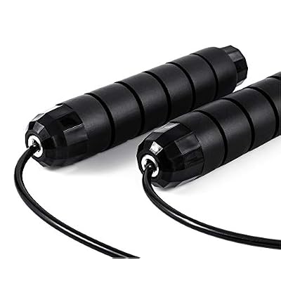 BOOMIBOO Jump Rope, Adjustable Jump Ropes,Skipping Rope Tangle-Free Rapid Speed with Ball Bearings for Women Men Kids,Exercise & Slim Body Jumprope at Home School Gym