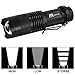 AR happy online 5 Pack AR-100 LED Flashlight, 3 Light Modes, Water Resistant, Mini Zoomable Flashlight Torch with Clip for Indoor, Outdoor, Camping, Hiking and Cycling