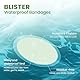 Bukihome Heel Size Blister Plasters - 24 Pieces Blister Plasters for Feet,Hydrocolloid Plasters,Blister Prevention,Foot Treatment,Heal Fast