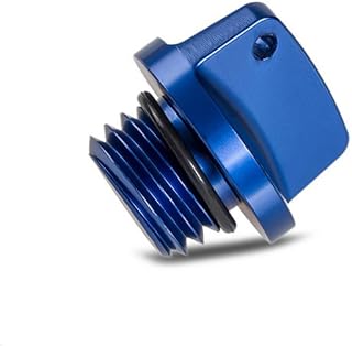 M20 * 2.5 Universal Motorcycle Engine Oil Filler Cap Screw Cover Plug Gray with O-ring Valve Oil Cap Transmission Tank Cover (Blue)