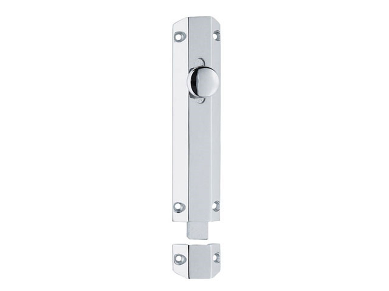 CARLISLE BRASS AQ83SC Surface Bolt C/W Extruded Keeper And Flat Keeper 202mm