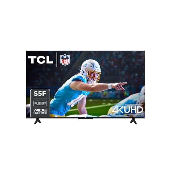 TCL 50-Inch Class S5 UHD 4K LED Smart TV with Fire TV (50S551F, 2024 Model), Dolby Vision, HDR PRO+, Dolby Atmos, Alexa Built-in with Voice Remote, Apple AirPlay 2 Compatibility, Streaming Television