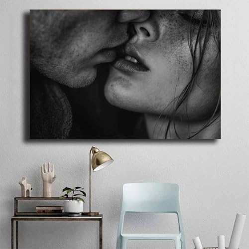 Tableau Salon Moderne Baiser Vintage Chic Décoration Couloir