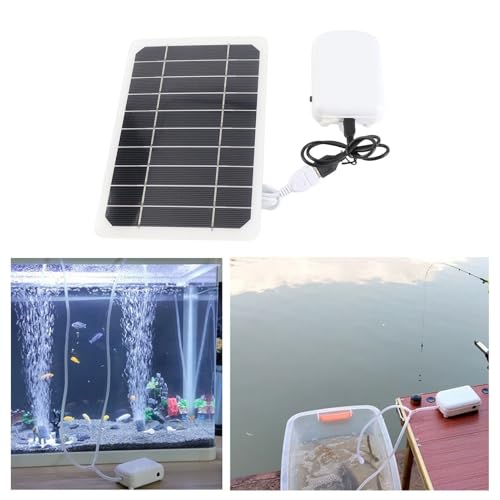 Oxigenador solar para estanque EMUKOEP multifuncional con batería recargable 5