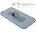 DUZY - Silicone Finger Grip Phone Holder, Soft Ring Shape, Flexible and Adjustable, Creative Rubber Silicone Mobile Iphone plus Strap Hand (Grey)