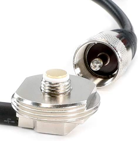 Miniatura 2 de Rugged Radios NMO-MT-15 15' NMO Mount Cable de antena coaxial 38" Agujero de rosca