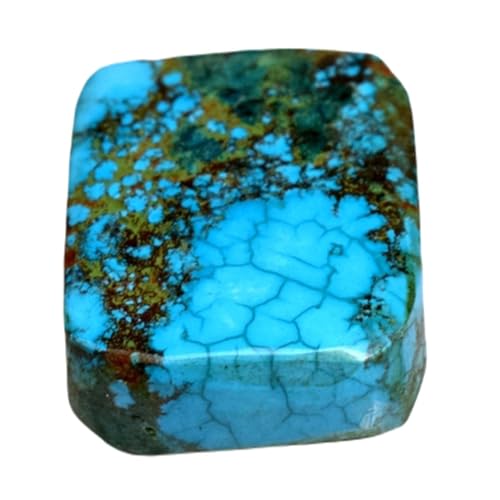 Turquoise naturelle GH_NAT_08661, cabochon rectangle d'exception 18x14mm