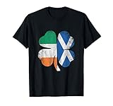 Scottish Flag Irish Shamrock Shirt St. Patricks Day Gift T-Shirt
