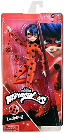 Miraculous Ladybug And Cat Noir Toys Ladybug Fashion Doll | Articulated 26cm Ladybug Doll With Accessories And Miraculous Kwami | Marinette Superhero Ladybug Figurine | Bandai Miraculous Dolls Range