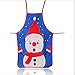 Produktbild Tianneng Weihnachtsschürze Cartoon Küchenschürze Santa Claus Stoff Kochen Grill Home Dekoration 50 cm x 70 cm/Farbe05