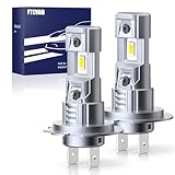 FTEVAR H7 Bulbs, 30000LM Super Bright 6500K, Silent Fanless, 1:1 Mini Size for Easy Installation, Plug and Play, Pack of 2