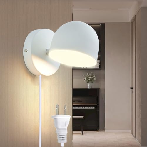 Lámparas de pared sin obras gracias al cable con enchufe e iluminación LED regulable