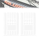 QuickYen 自転車 保護シール フレーム プロテクター ステッカー こすれ防止 と 傷防止マウンテンバイクロードバイク 保護シール フレーム プロテクター ステッカー (2, 透明) [並行輸入品]