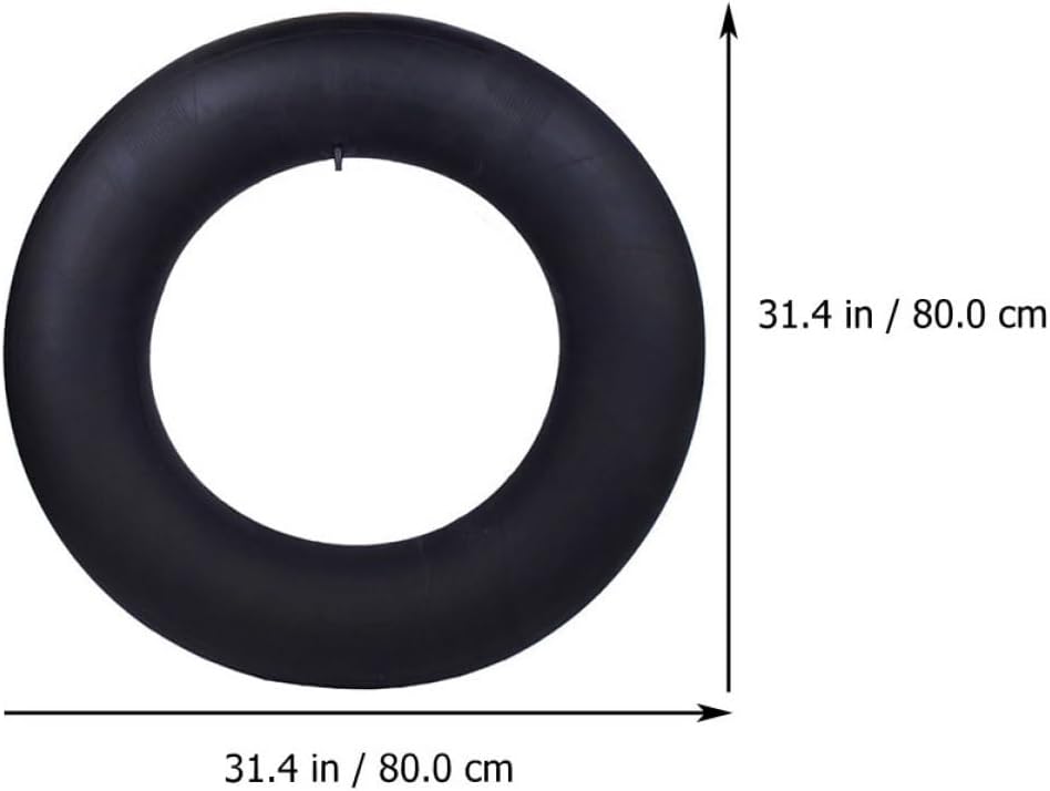 Inflatable Snow Tube Inner Tube 80cm Thickened Sturdy Butyl Rubber Winter Outdoor Skiing Sledding for Adults
