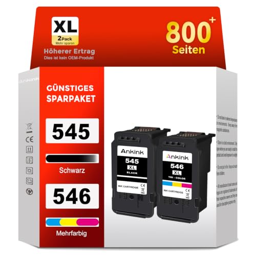 PG-545XL CL-546XL Druckerpatronen Tintenpatrone Ersatz für Canon 545 546 XL – Ansicht 1