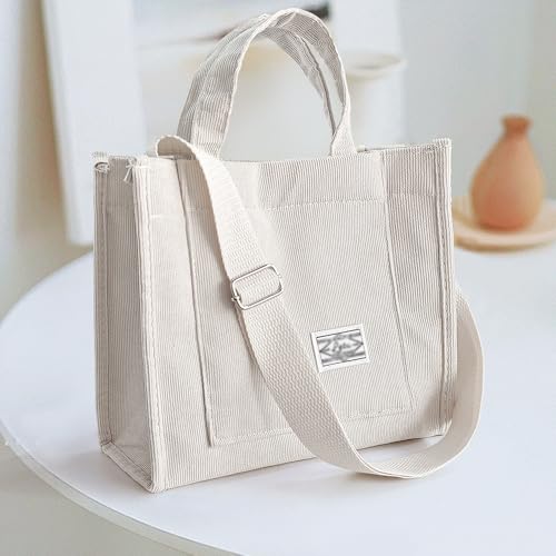 Solid color crossbody corduroy small square bag, travel shoulder bag, work commuter bag