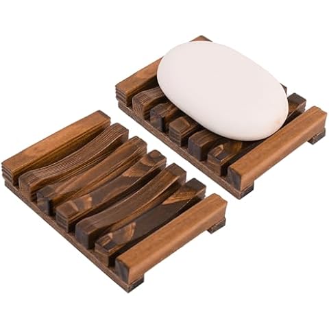 Yebazy Wooden Soap Holder, Soap Dish Wood, Wooden Soap Dish for Shower, Wooden Soap Dish for Kitchen, Ensure Soap Bars Remain Dry Clean & Easy to Clean Cover