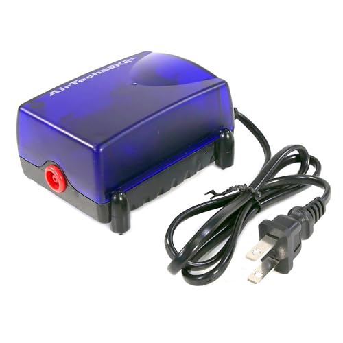 Penn-Plax Air-Tech Aquarium Air Pump | Quiet and Reliable | for Fish Tanks Up to 20 Gallons (AT2K2)