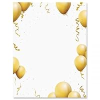 Algopix Similar Product 16 - Gold Balloons Birthday Letter Papers25