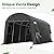 ADVANCE OUTDOOR 10X20 ft Carport Heavy Duty Outdoor Patio Anti-Snow Large Space Canopy Storage Shelter Shed with 2 Rolled up Zipper Doors & Vents for Snowmobile Garden Tools, Gray
