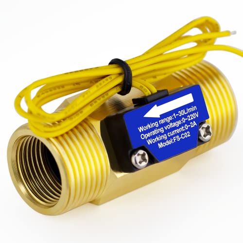 Débitmètre eau G3/4" BSP DIGITEN FS-C02 capteur de flux 220V pour chauffage