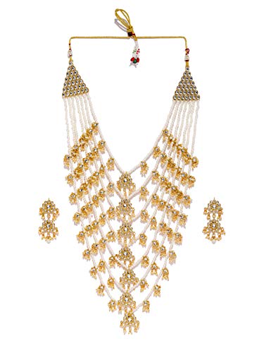 80% OFF on Zaveri Pearls Kundan & Pearls Jewellery Set for Women (Golden)(ZPFK8520) 80% OFF on Zaveri Pearls Kundan & Pearls Jewellery Set for Women (Golden)(ZPFK8520)