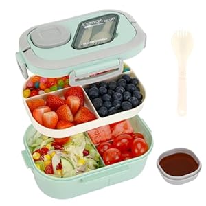 Kasanni Grüne Bento Box mit Fächern
