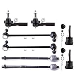 ECCPP - 8PCS Front Suspension Kit For 2001-2007 For Chrysler Town & Country For Chrysler Voyager For Dodge Caravan For Dodge Grand Caravan Outer Inner Tie Rod End Sway Bar End Link Lower Ball Joint