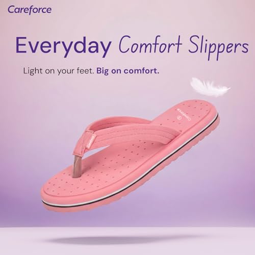Image of Careforce Flip Flops for Women Daily Use, EVA Cushioned Anti-Slip Sliders & Flip Flops Arch Support Chappal for Daily Comfort & All-Day Footwear for Women, Softstep