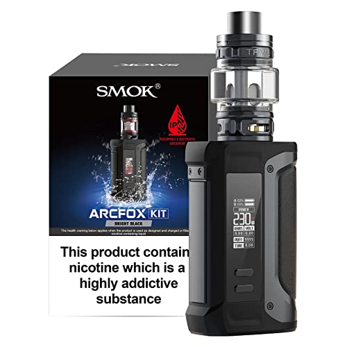 SMOK ARCFOX 230W Kit with 2mL TFV-Mini V2 Tank (Black) High-Power Vaping Solution with Advanced Features and Ergonomic Design for Exceptional Performance and Flavor Delivery No Nicotine