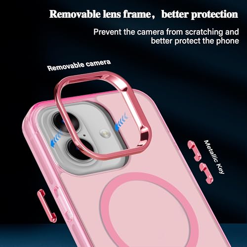 S. Tedazo for iPhone 17 Case Compatible with Magsafe, Military Drop Protection, [Not Yellowing],Slim Thin Shockproof Cover for iPhone 17-Pink by S. Tedazo - Used condition - Image 5