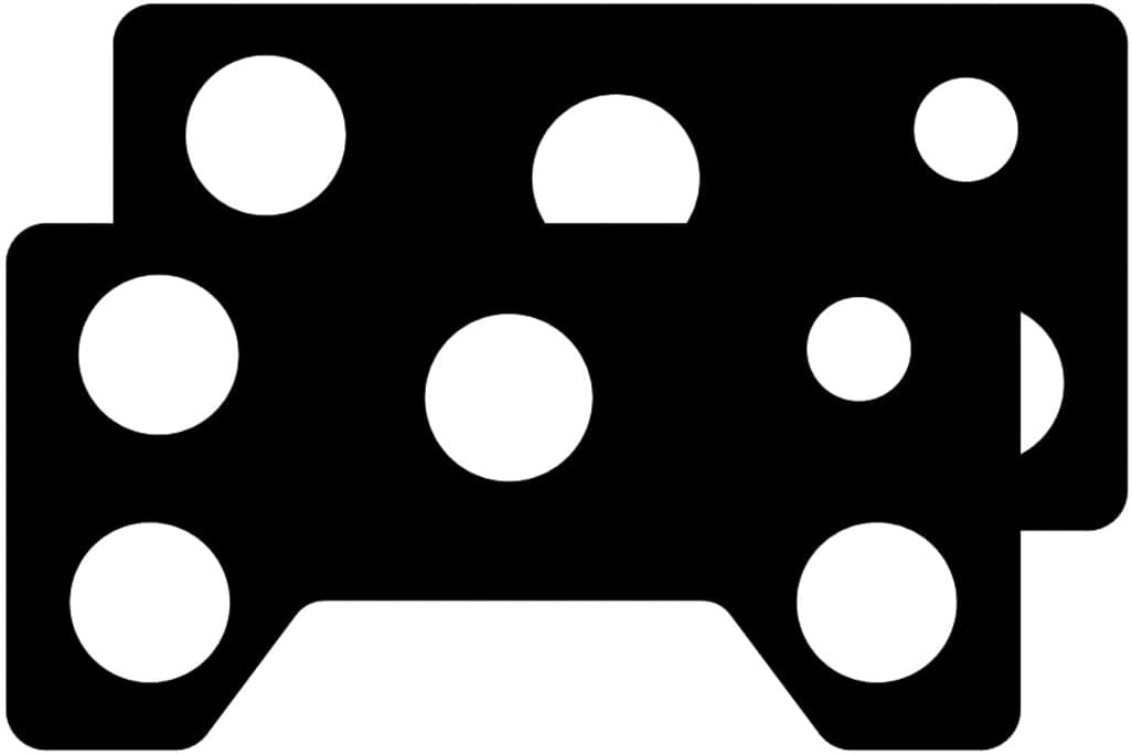 2PCS Gas Stove Top Protector Compatible With 36 INCH GE Model CGP70362N1S1 Gas Range Mat, Ultra Thin 0.3MM Thickness, Reusable, Non-Stick and Easy to Clean