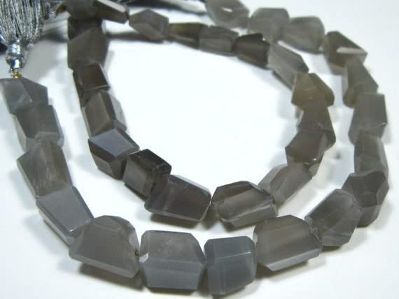 Gray Moonstone de qualité supérieure AA en fil de 8 pouces pour joaillerie