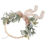 Pratique : portable et légère, cette couronne de verdure rustique se transforme facilement en couronne de fenêtre extérieure, en couronne murale de chambre ou en couronne bohème pour une ambiance instantanément transformée. couronne d'intérieur/extérieur, idéale en toutes saisons