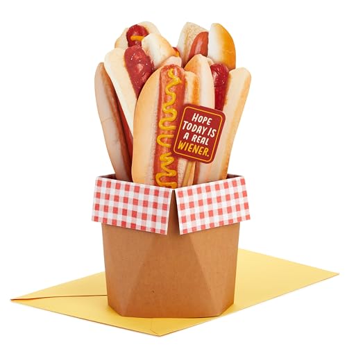 Hallmark Funny Pop Up Birthday Card (Hot Dog Bouquet)