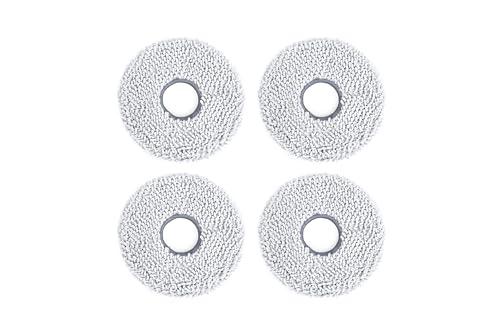 Image of ECOVACS Original Accessory: T50 Pro Omni | N50 Pro Omni Reusable Mopping Pads (Pack of 4) Washable Microfiber Cloth Cleaning Pads Tiles Dirt Removal (Not Compatible to Any Other Model)