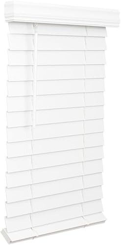 Miniatura 1 de Lotus & Windoware Persiana sin cable, de madera sintética de 2-12 pulgadas para oscurecer la habitación, 48 pulgadas de ancho x 48 pulgadas de