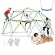 VEVOR Kletterkuppel 3,04 m geometrisches Klettergerüst mit Hängematte & Schaukel, für Kinder von 3 bis 10 Jahren, Klettergerüst 340 kg Tragfähigkeit, mit Klettergriff, Spielgerät für den Garten