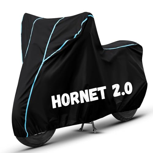 Image of Bike Cover for Hornet 2.0 100% Waterproof, Dustproof & Scratch Resistant| Fully Bottom Elastic UV Resistant Heavy Duty Body Cover | All Weather Outdoor Use