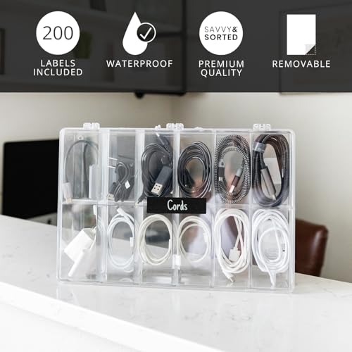 200 Chalkboard Labels for Containers, Removable Black Jar Labels Stickers with Chalk Marker, Reuseable Pantry Containers and Storage Bin Organization