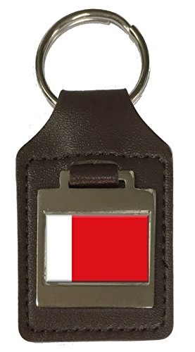 Porte-clés en cuir gravé drapeau dubaï pour homme et femme, accessoire de mode maroquinerie