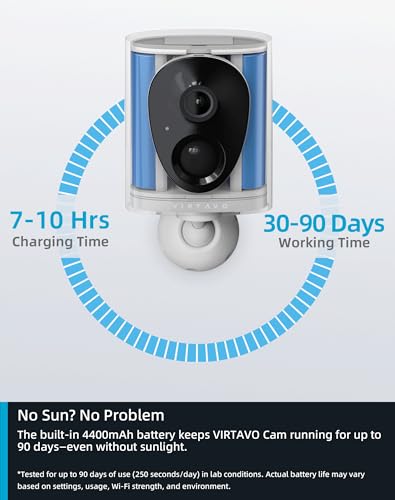 VIRTAVO SolarFlask 2K Solar Security Camera - Image 8