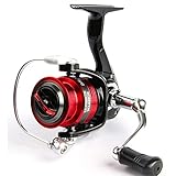RYOBI RANMI Spinning Reels,Saltwater or Freshwater Fishing reels,Inshore Reel,All Metal,Lightweight surf Reel,Smooth and Durability,High Speed,Perfect for Ice Fishing (Blue/Silver, 1000)