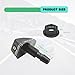 2PCS Windshield Washer Nozzles Wiper Jet Brass Nozzle, Universal Front Windshield Washer Wiper Sprayer Nozzle Fit for Most Cars