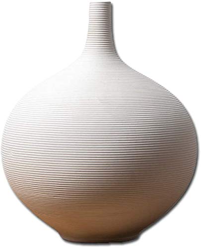 Gaojian Jarrón texturizado roscado de cerámica creativa, mini regalo redondeado de artesanía para la decoración del hogar, XL Cover