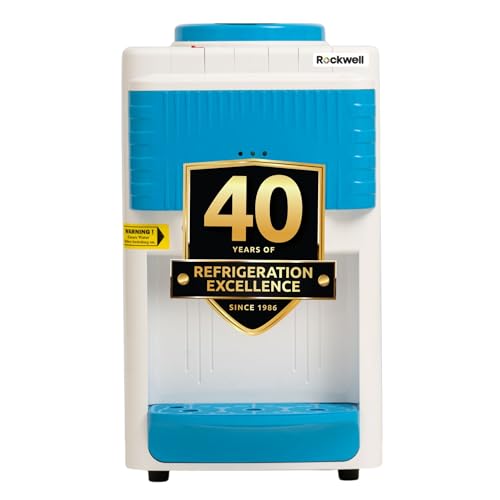 Image of Rockwell Table Top Hot, Cold & Normal Water Dispenser | Child Safety Lock, Compact & Lightweight, Fits Any Kitchen Counter, Great for Small Homes & Offices