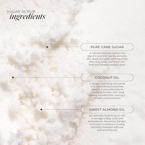 Image of LALICIOUS Sugar Reef Extraordinary Whipped Sugar Scrub - Cane Sugar Body & Foot Scrub, Exfoliating & Moisturizing Skin Care with Coconut Oil & Honey, No Parabens | TRAVEL SIZE (2oz)