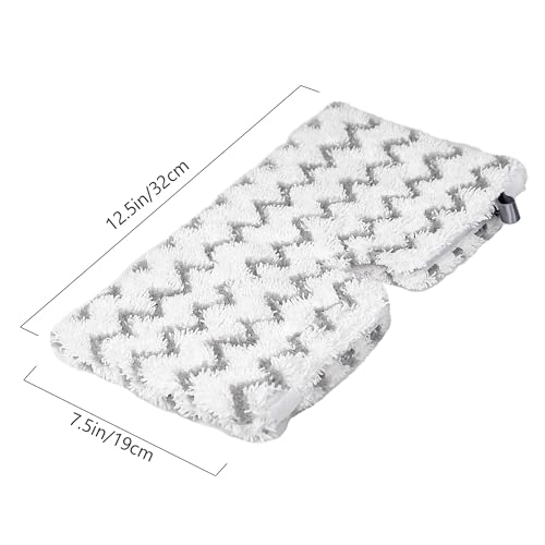 Image of F Flammi 8-Pack Replacement Pads Compatible with Shark Steam Pocket Mop S3501 S3601 S3901 S3550 S3801 SE450, Double-Sided Microfiber Refills for Hardwood Tile Floor, Professional Scrubbing Strips