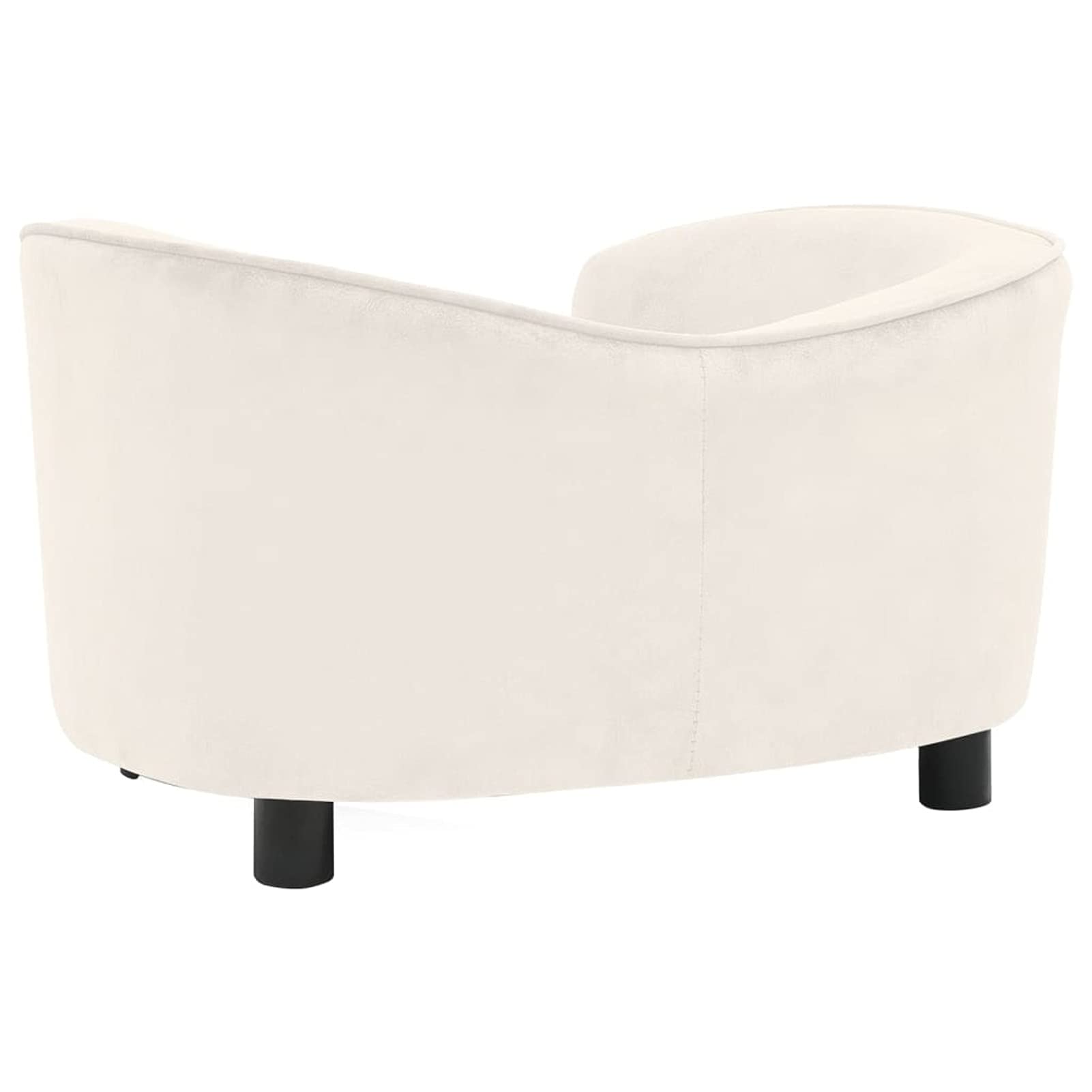 LAPOOH Divano per cani color crema 69 x 49 x 40 cm peluche, letto per cani, divano per cani, forniture per animali domestici, forniture per cani-171025